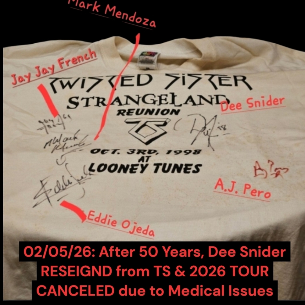 1998 STRANGELAND Dee Snider RARE TWISTED SISTER Promo Shirt (XL) 100% AUTHENTIC!